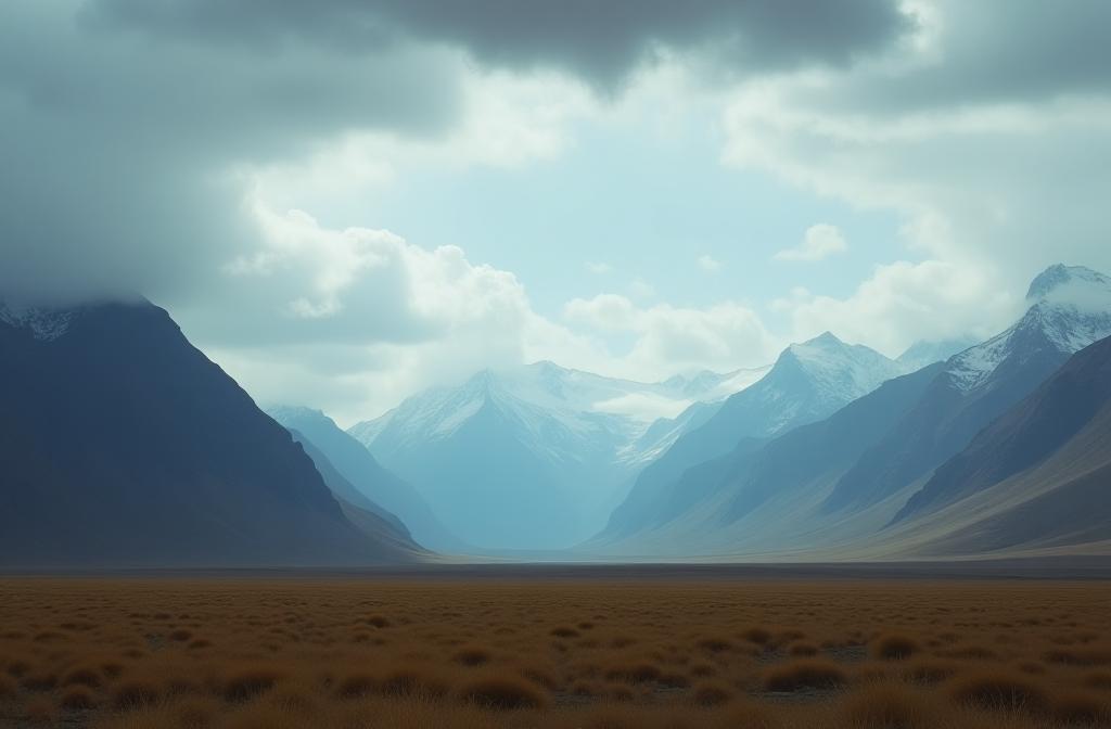 Paisaje espectacular de la Patagonia, posible locación para filmación